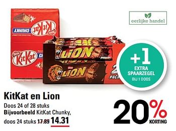 Aanbiedingen Kitkat chunky - Nestlé - Geldig van 24/08/2023 tot 11/09/2023 bij Sligro