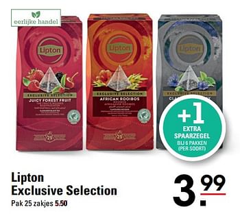 Aanbiedingen Lipton exclusive selection - Lipton - Geldig van 24/08/2023 tot 11/09/2023 bij Sligro