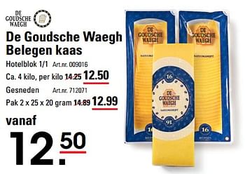 Aanbiedingen De goudsche waegh belegen kaas - De Goudsche Waegh - Geldig van 24/08/2023 tot 11/09/2023 bij Sligro
