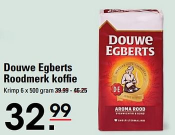 Aanbiedingen Douwe egberts roodmerk koffie - Douwe Egberts - Geldig van 24/08/2023 tot 11/09/2023 bij Sligro
