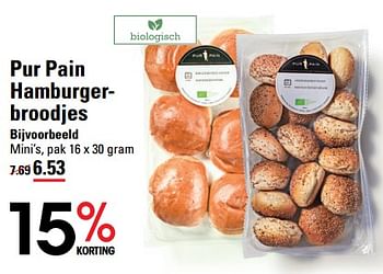 Aanbiedingen Pur pain hamburgerbroodjes - Pur Pain - Geldig van 24/08/2023 tot 11/09/2023 bij Sligro