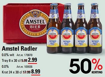 Aanbiedingen Amstel radler - Amstel - Geldig van 24/08/2023 tot 11/09/2023 bij Sligro
