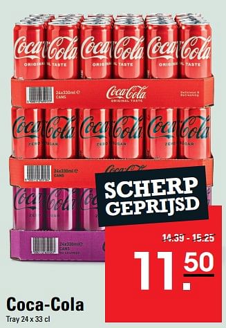 Aanbiedingen Coca-cola - Coca Cola - Geldig van 24/08/2023 tot 11/09/2023 bij Sligro