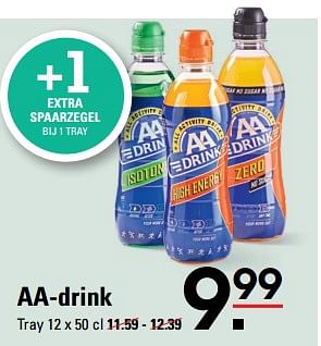 Aanbiedingen Aa-drink - AA-Drink - Geldig van 24/08/2023 tot 11/09/2023 bij Sligro