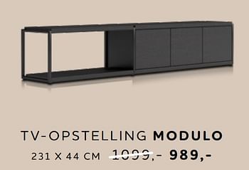 Aanbiedingen Tv-opstelling modulo - Huismerk - Xooon - Geldig van 31/08/2023 tot 27/09/2023 bij Xooon