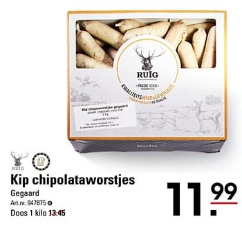 Aanbiedingen Kip chipolataworstjes - Ruig - Geldig van 24/08/2023 tot 11/09/2023 bij Sligro