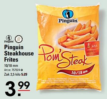 Aanbiedingen Pinguin steakhouse frites - Pinguin - Geldig van 24/08/2023 tot 11/09/2023 bij Sligro