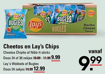 Aanbiedingen Cheetos en lay’s chips - Huismerk - Sligro - Geldig van 24/08/2023 tot 11/09/2023 bij Sligro