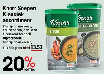 Aanbiedingen Knorr soepen klassiek assortiment - Knorr - Geldig van 24/08/2023 tot 11/09/2023 bij Sligro