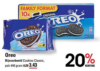 Aanbiedingen Oreo cookies classic - Oreo - Geldig van 24/08/2023 tot 11/09/2023 bij Sligro