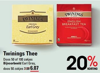 Aanbiedingen Twinings thee - Twinings - Geldig van 24/08/2023 tot 11/09/2023 bij Sligro