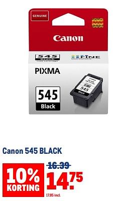Aanbiedingen Canon 545 black - Canon - Geldig van 30/08/2023 tot 12/09/2023 bij Makro