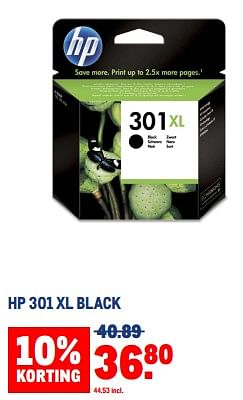 Aanbiedingen Hp 301 xl black - HP - Geldig van 30/08/2023 tot 12/09/2023 bij Makro