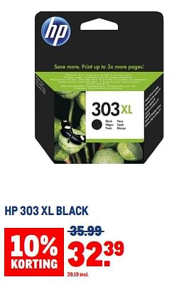Aanbiedingen Hp 303 xl black - HP - Geldig van 30/08/2023 tot 12/09/2023 bij Makro