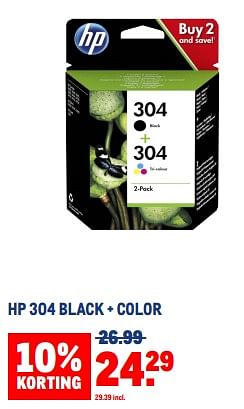 Aanbiedingen Hp 304 black + color - HP - Geldig van 30/08/2023 tot 12/09/2023 bij Makro