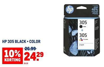 Aanbiedingen Hp 305 black + color - HP - Geldig van 30/08/2023 tot 12/09/2023 bij Makro