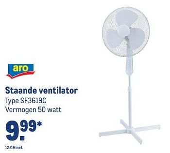 Aanbiedingen Aro staande ventilator sf3619c - Aro - Geldig van 30/08/2023 tot 12/09/2023 bij Makro