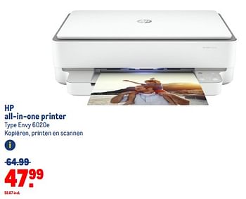 Aanbiedingen Hp all-in-one printer envy 6020e - HP - Geldig van 30/08/2023 tot 12/09/2023 bij Makro