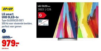 Aanbiedingen Lg smart uhd oled-tv oled55c25 - LG - Geldig van 30/08/2023 tot 12/09/2023 bij Makro