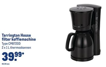 Aanbiedingen Tarrington house filter koffiemachine cm8720d - Tarrington House - Geldig van 30/08/2023 tot 12/09/2023 bij Makro