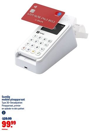 Aanbiedingen Sumup mobiel pinapparaat 3g+ betaalpakket - Sumup' - Geldig van 30/08/2023 tot 12/09/2023 bij Makro
