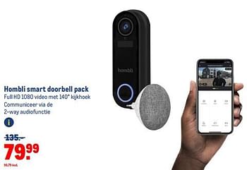 Aanbiedingen Hombli smart doorbell pack - Hombli - Geldig van 30/08/2023 tot 12/09/2023 bij Makro