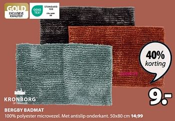 Aanbiedingen Bergby badmat - Kronborg - Geldig van 04/09/2023 tot 17/09/2023 bij Jysk
