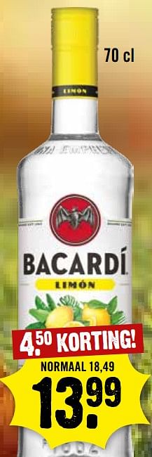 Aanbiedingen Bacardi - Bacardi - Geldig van 06/09/2023 tot 12/09/2023 bij Dirk III