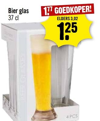 Aanbiedingen Bier glas - Huismerk - Dirk III - Geldig van 06/09/2023 tot 12/09/2023 bij Dirk III