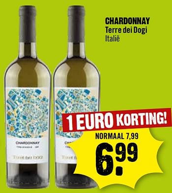 Aanbiedingen Chardonnay terre dei dogi italië - Witte wijnen - Geldig van 06/09/2023 tot 12/09/2023 bij Dirk III