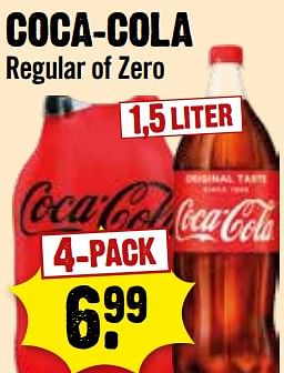 Aanbiedingen Coca-cola regular of zero - Coca Cola - Geldig van 06/09/2023 tot 12/09/2023 bij Dirk III