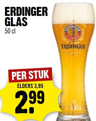 Aanbiedingen Erdinger glas - Erdinger - Geldig van 06/09/2023 tot 12/09/2023 bij Dirk III