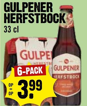 Aanbiedingen Gulpener herfstbock - Gulpener - Geldig van 06/09/2023 tot 12/09/2023 bij Dirk III