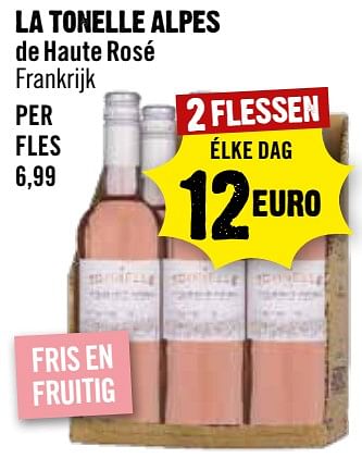 Aanbiedingen La tonelle alpes de haute rosé frankrijk - Rosé wijnen - Geldig van 06/09/2023 tot 12/09/2023 bij Dirk III