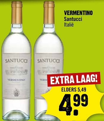 Aanbiedingen Vermentino santucci italië - Witte wijnen - Geldig van 06/09/2023 tot 12/09/2023 bij Dirk III