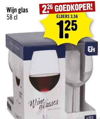 Aanbiedingen Wijn glas - Huismerk - Dirk III - Geldig van 06/09/2023 tot 12/09/2023 bij Dirk III