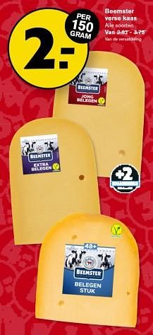Aanbiedingen Beemster verse kaas - Beemster - Geldig van 06/09/2023 tot 12/09/2023 bij Hoogvliet