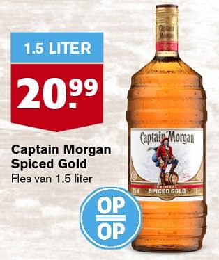 Aanbiedingen Captain morgan spiced gold - Captain Morgan - Geldig van 06/09/2023 tot 12/09/2023 bij Hoogvliet
