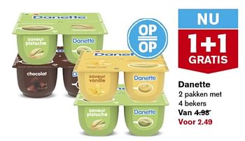 Aanbiedingen Danette - Danone - Geldig van 06/09/2023 tot 12/09/2023 bij Hoogvliet
