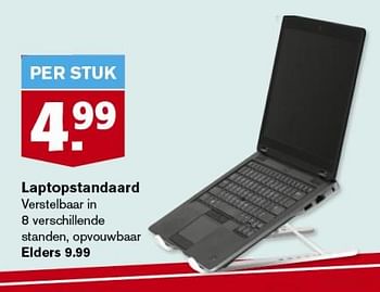Aanbiedingen Laptopstandaard - Huismerk - Hoogvliet - Geldig van 06/09/2023 tot 12/09/2023 bij Hoogvliet