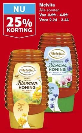Aanbiedingen Melvita - Melvita - Geldig van 06/09/2023 tot 12/09/2023 bij Hoogvliet