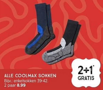 Aanbiedingen Alle coolmax sokken - Huismerk - Xenos - Geldig van 03/09/2023 tot 16/09/2023 bij Xenos