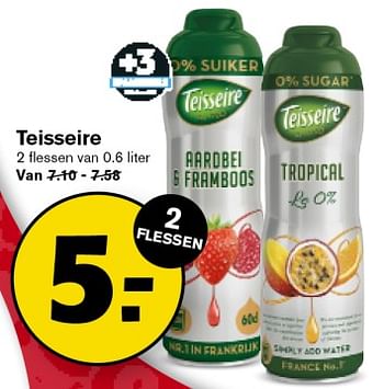 Aanbiedingen Teisseire - Teisseire - Geldig van 06/09/2023 tot 12/09/2023 bij Hoogvliet