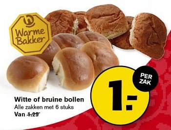 Aanbiedingen Witte of bruine bollen - Huismerk - Hoogvliet - Geldig van 06/09/2023 tot 12/09/2023 bij Hoogvliet