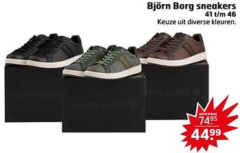 Aanbiedingen Björn borg sneakers - Bjorn Borg - Geldig van 05/09/2023 tot 17/09/2023 bij Trekpleister
