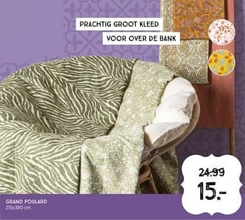 Aanbiedingen Grand foulard - Huismerk - Xenos - Geldig van 03/09/2023 tot 16/09/2023 bij Xenos