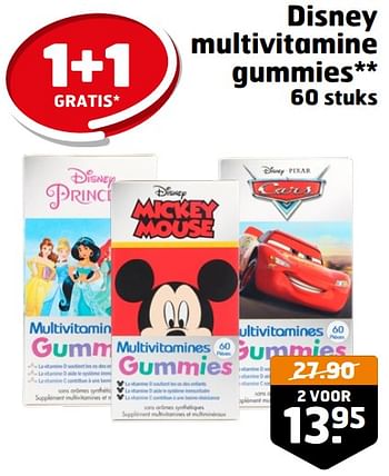 Aanbiedingen Disney multivitamine gummies - Disney - Geldig van 05/09/2023 tot 17/09/2023 bij Trekpleister