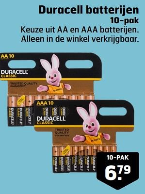 Aanbiedingen Duracell batterijen - Duracell - Geldig van 05/09/2023 tot 17/09/2023 bij Trekpleister