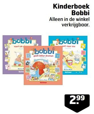 Aanbiedingen Kinderboek bobbi - Huismerk - Trekpleister - Geldig van 05/09/2023 tot 17/09/2023 bij Trekpleister