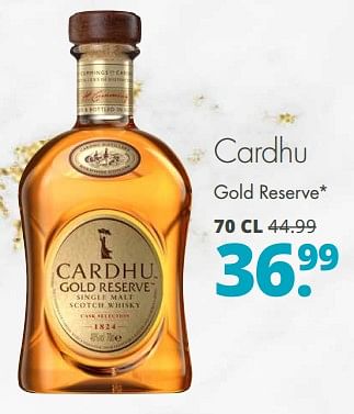 Aanbiedingen Cardhu gold reserve - Cardhu - Geldig van 04/09/2023 tot 17/09/2023 bij Mitra